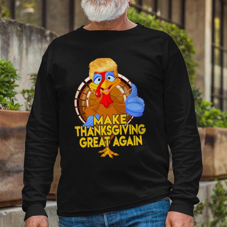 Make Thanksgiving Great Again Funny 2 Shirt Unisex Long Sleeve Gifts for Old Men