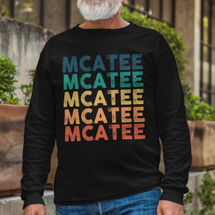 Mcatee Name Shirt Mcatee Name Long Sleeve T-Shirt Gifts for Old Men