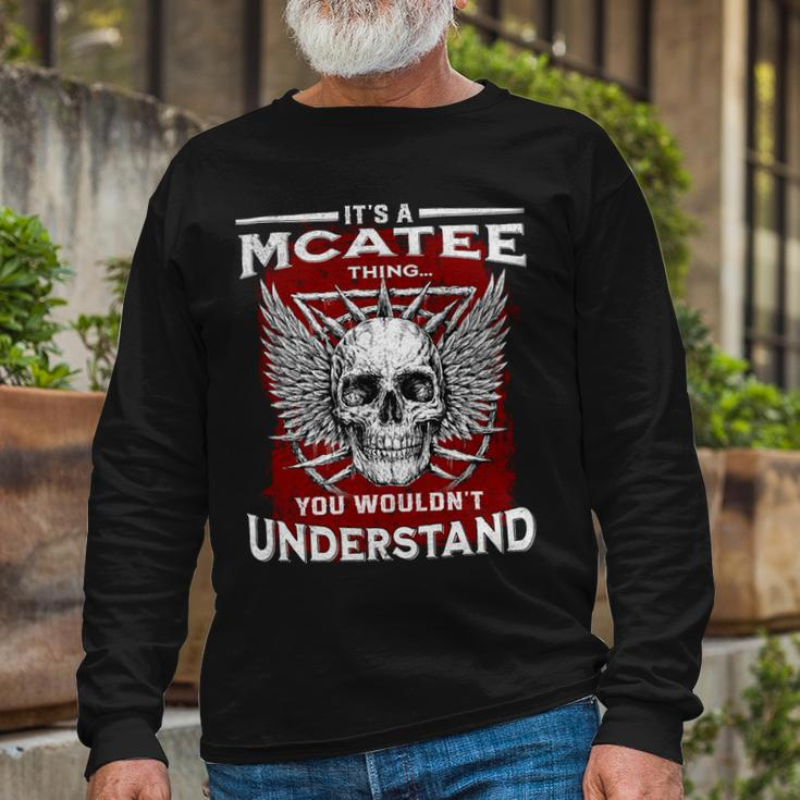 Mcatee Name Shirt Mcatee Name V3 Long Sleeve T-Shirt Gifts for Old Men