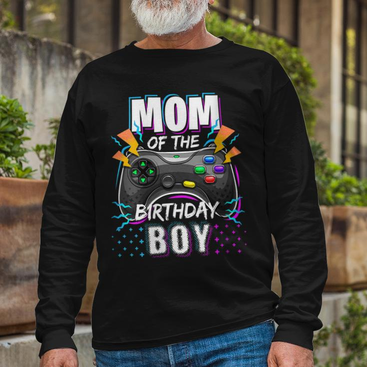 Mom Of The Birthday Boy Matching Video Gamer Birthday Party V3 Long Sleeve T-Shirt Gifts for Old Men