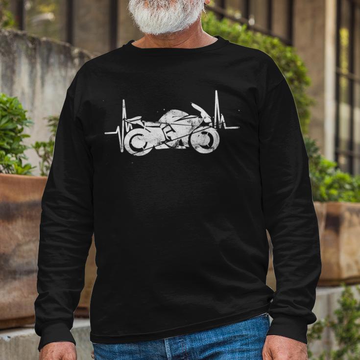 Motorcycle Heartbeat Dreaming Racing 496 Shirt Unisex Long Sleeve Gifts for Old Men