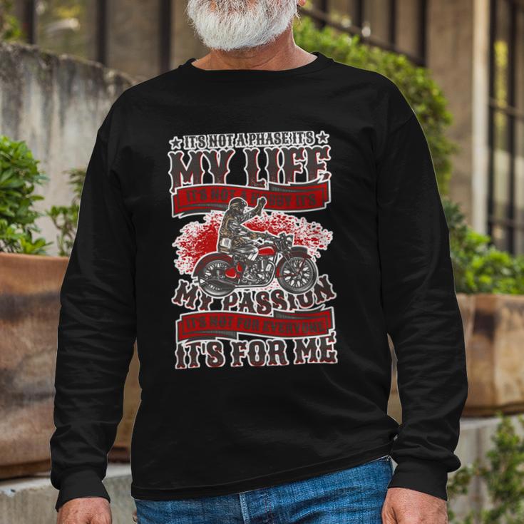 Motorcycle Passion Biker Safety 487 Shirt Unisex Long Sleeve Gifts for Old Men