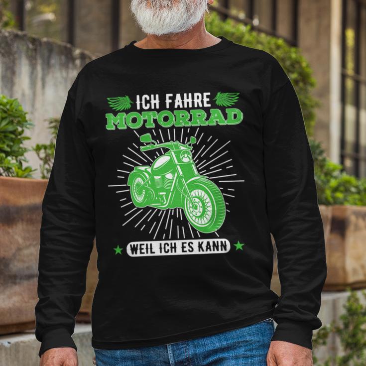 Motorcycle Rider Because I Can Be A 481 Shirt Unisex Long Sleeve Gifts for Old Men