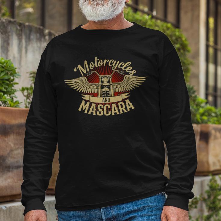 Motorcycles Mascara Moped Chopper 464 Shirt Unisex Long Sleeve Gifts for Old Men