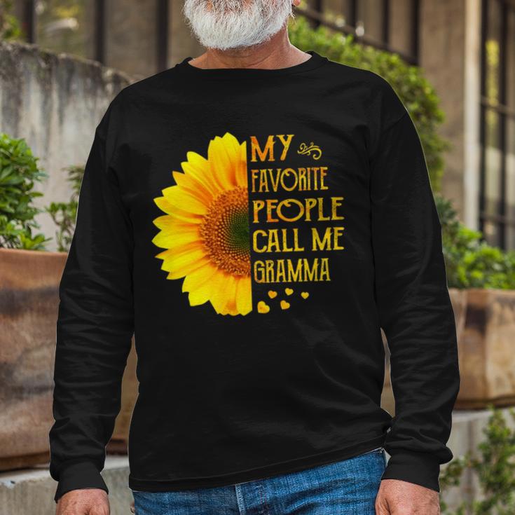 My Favorite People Call Me Gramma 728 Shirt Unisex Long Sleeve Gifts for Old Men