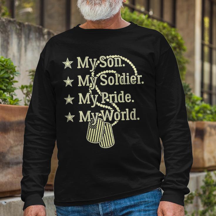 My Son Is A Soldier Hero Proud 707 Shirt Unisex Long Sleeve Gifts for Old Men