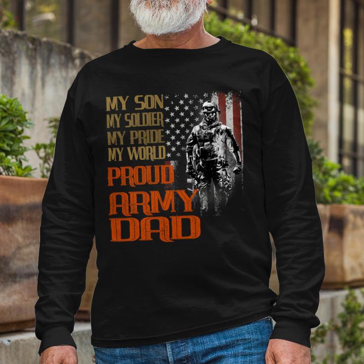 My Son Is A Soldier Hero Proud Army 708 Shirt Unisex Long Sleeve Gifts for Old Men