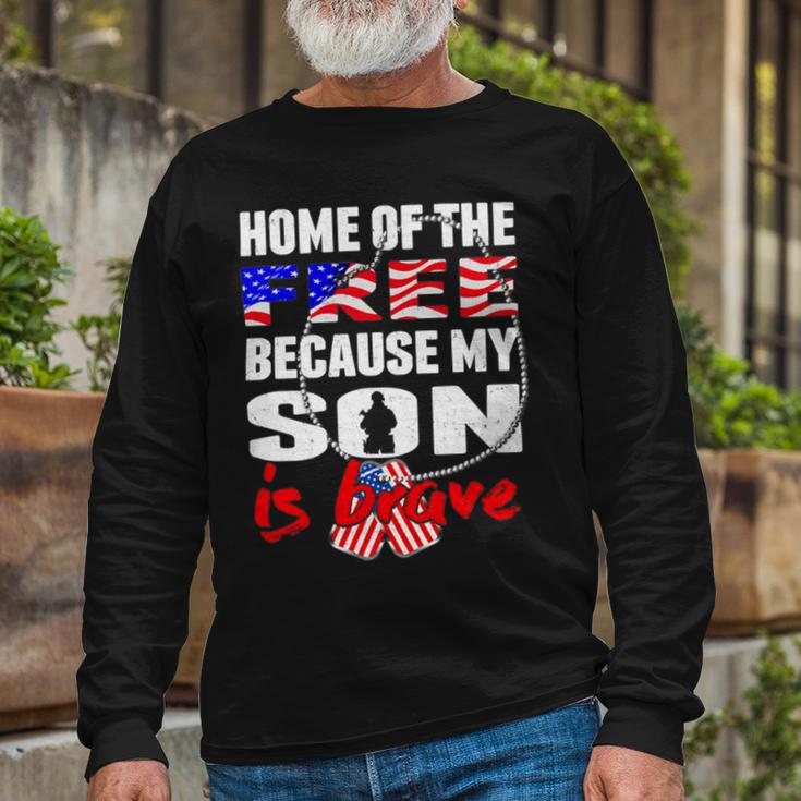 My Son Is Brave Home Of The Free Proud 716 Shirt Unisex Long Sleeve Gifts for Old Men