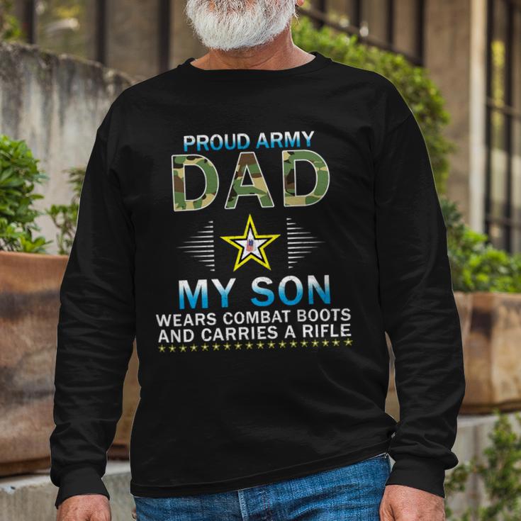 My Son Wears Combat Bootsproud Army 690 Shirt Unisex Long Sleeve Gifts for Old Men