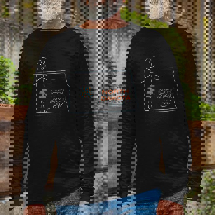 North Dakota Nd Boys North Dakota Long Sleeve T-Shirt T-Shirt Gifts for Old Men