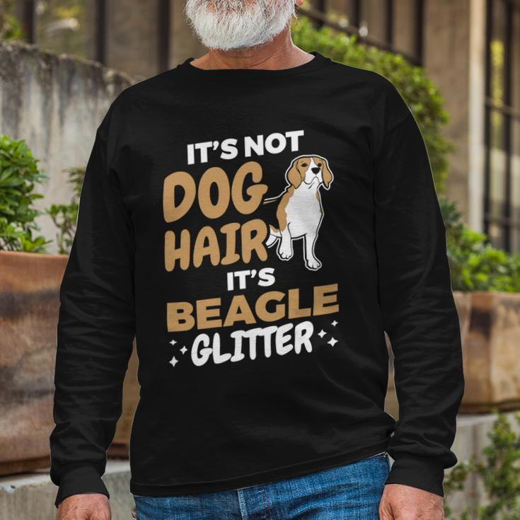 Not Dog Hair Beagle Glitter Pet Owner Dog Lover Beagle 61 Beagle Dog Long Sleeve T-Shirt Gifts for Old Men