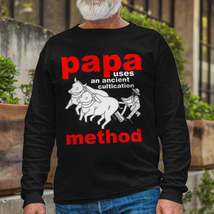 Papa Uses An Ancient Long Sleeve T-Shirt Gifts for Old Men