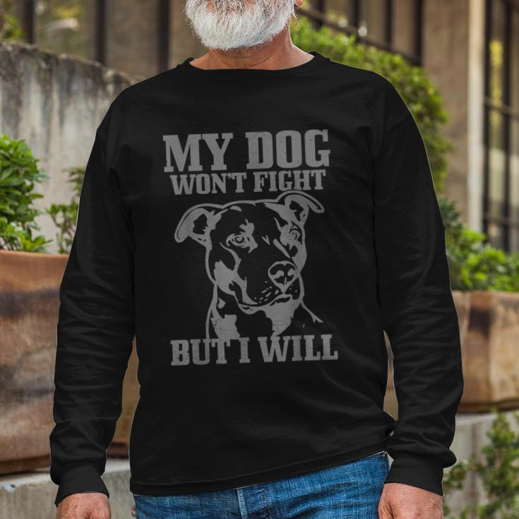 Pitbull Dog Pitbull Mom Pitbull Dad V2 Long Sleeve T-Shirt Gifts for Old Men