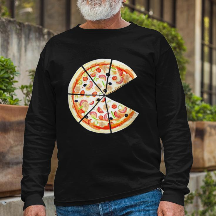 Pizza Pie And Slice Dad And Son Matching Pizza Father’S Day Long Sleeve T-Shirt Gifts for Old Men