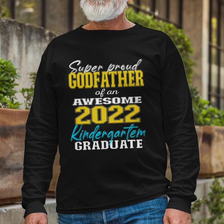 Proud Godfather Of Kindergarten Graduate 2022 Graduation Long Sleeve T-Shirt T-Shirt Gifts for Old Men