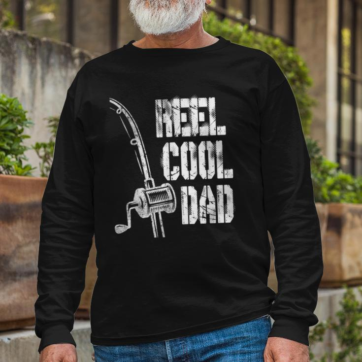 Reel Cool Dad Fishing Daddy Fathers Day Idea Long Sleeve T-Shirt T-Shirt Gifts for Old Men