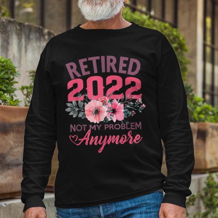 Retired 2022 Retirement For 2022 Cute Pink Long Sleeve T-Shirt Gifts for Old Men