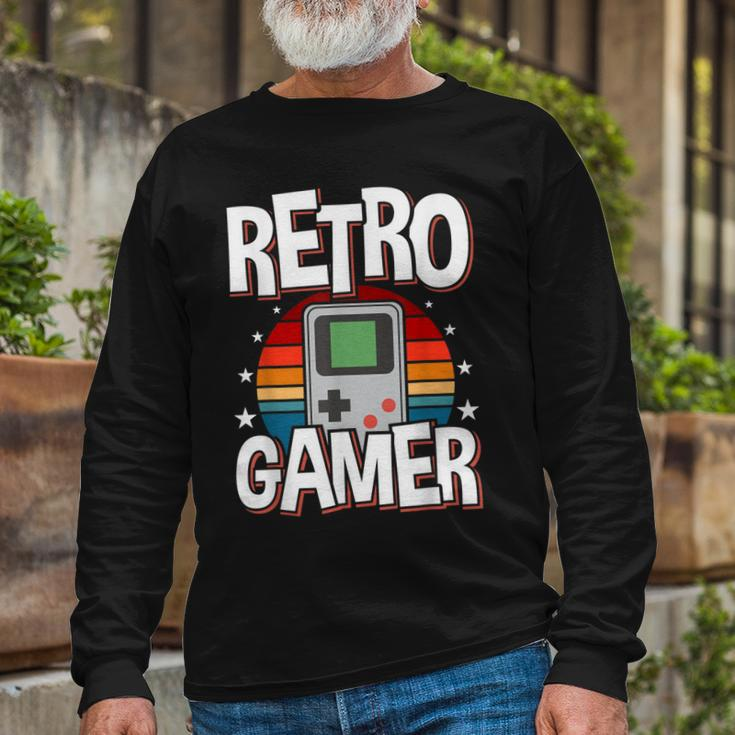 Retro Gaming Video Gamer Gaming Long Sleeve T-Shirt Gifts for Old Men