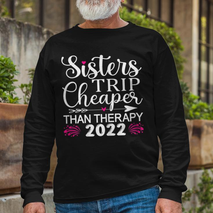 Sisters Trip 2022 Weekend Vacation Lover Girls Road Trip Long Sleeve T-Shirt Gifts for Old Men