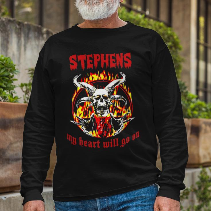 Stephens Name Stephens Name Halloween Long Sleeve T-Shirt Gifts for Old Men