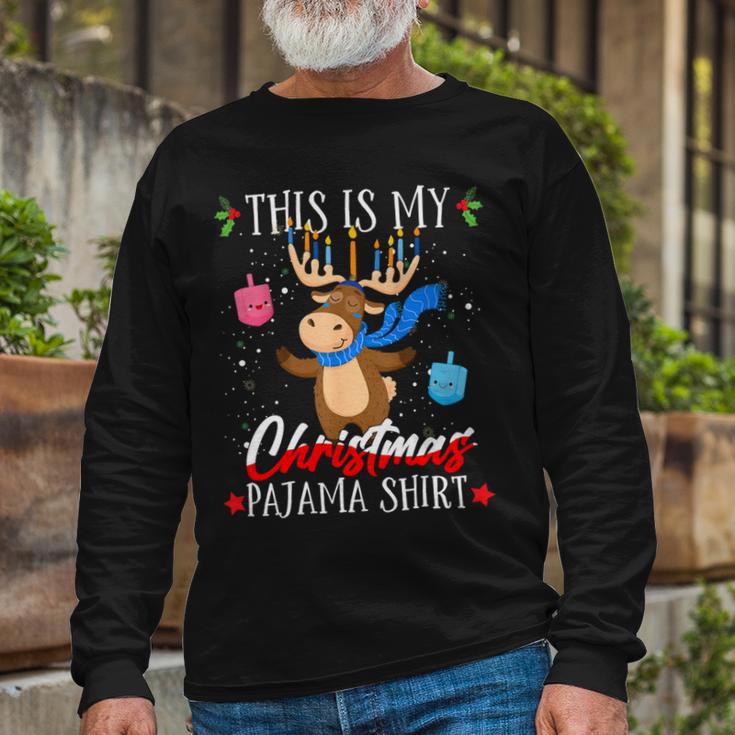 This Is My Christmas Pajama Jewish 545 Shirt Unisex Long Sleeve Gifts for Old Men