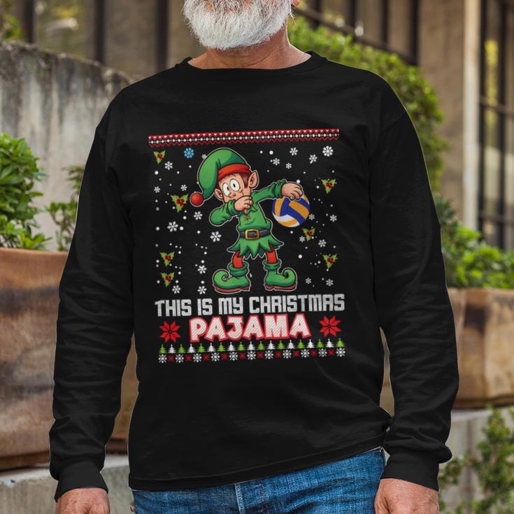 This Is My Christmas Pajama Volleyball 874 Shirt Unisex Long Sleeve Gifts for Old Men