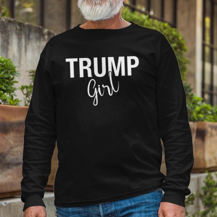 For Trump Girl Maga 2024 Gop Pro Republican Long Sleeve T-Shirt Gifts for Old Men