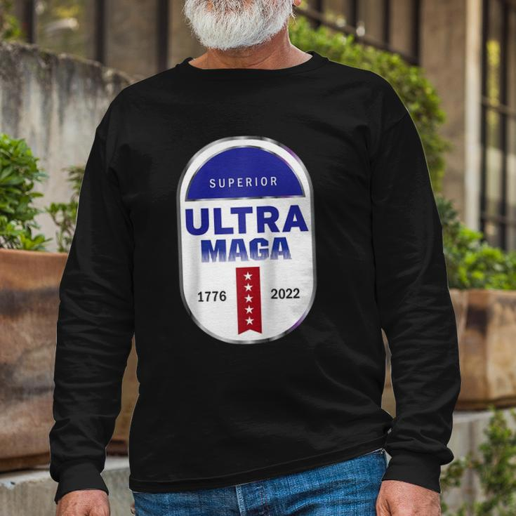 Ultra Maga 4Th Of July Raglan Baseball Tee Long Sleeve T-Shirt T-Shirt Gifts for Old Men