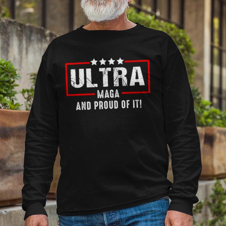 Ultra Maga And Proud Of It V27 Unisex Long Sleeve Gifts for Old Men