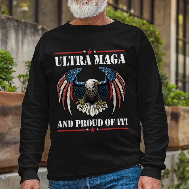 Ultra Maga Eagle Vintage Unisex Long Sleeve Gifts for Old Men