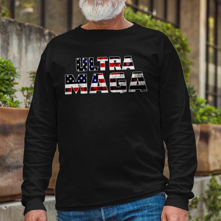 Ultra Maga King Trump Biden 2024 Great Unisex Long Sleeve Gifts for Old Men