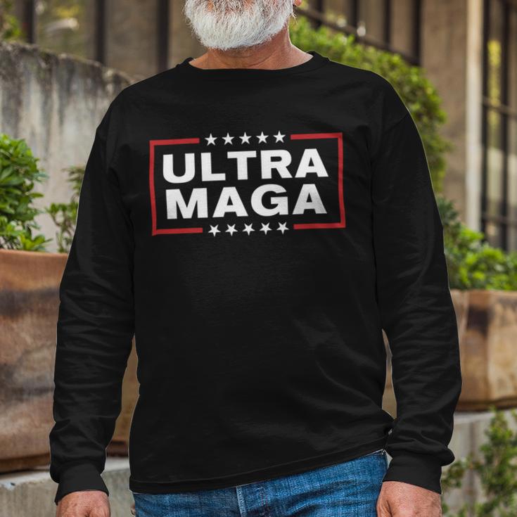 Ultra Maga United State Flag V3 Unisex Long Sleeve Gifts for Old Men