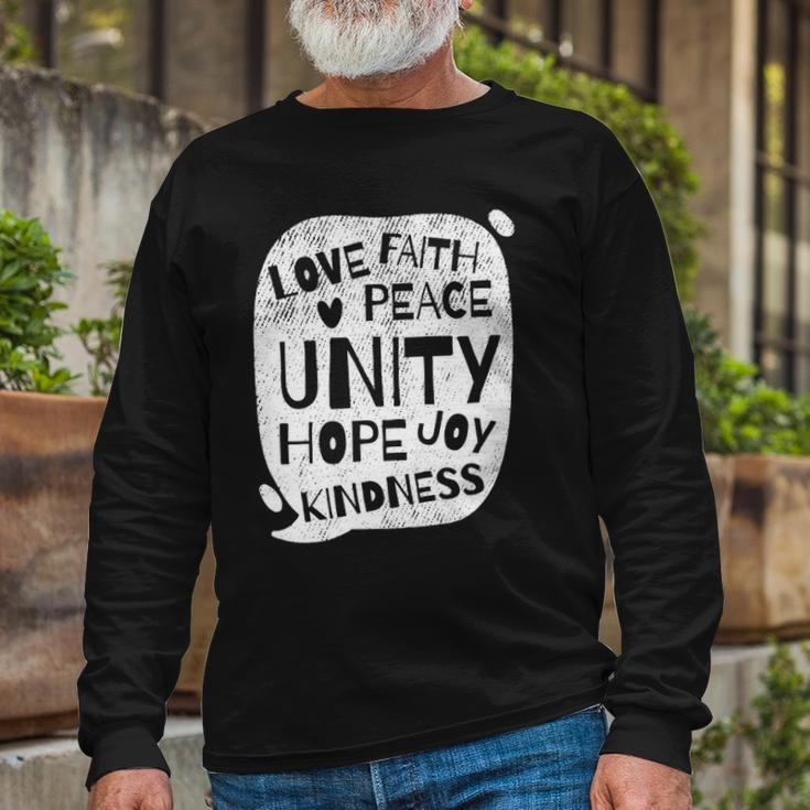 Unity Day Orange Peace Love Spread Kindness Long Sleeve T-Shirt T-Shirt Gifts for Old Men