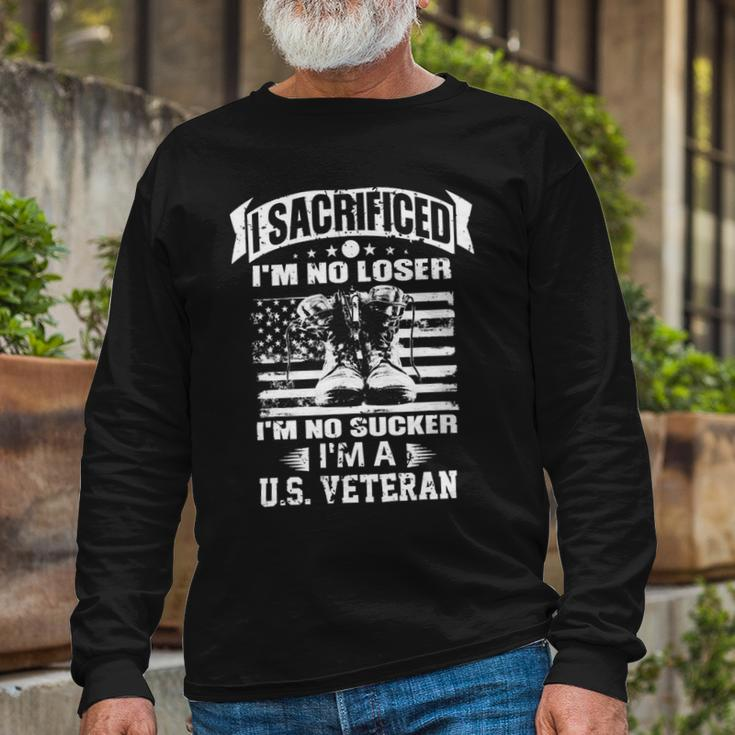 Veteran American Promilitary Us Soldiers Veterans Patriotics 186 Navy Soldier Army Military Long Sleeve T-Shirt Gifts for Old Men