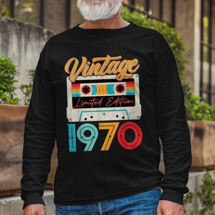 Vintage 1970 Awesome 52 Years Old Retro 52Nd Birthday Bday Long Sleeve T-Shirt Gifts for Old Men