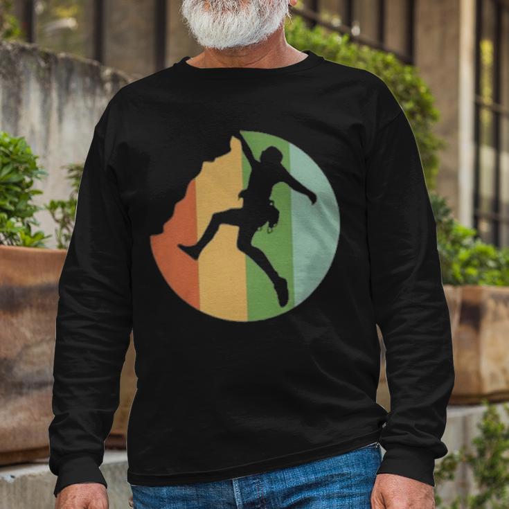 Vintage Retro Rock Climber 177 Shirt Unisex Long Sleeve Gifts for Old Men