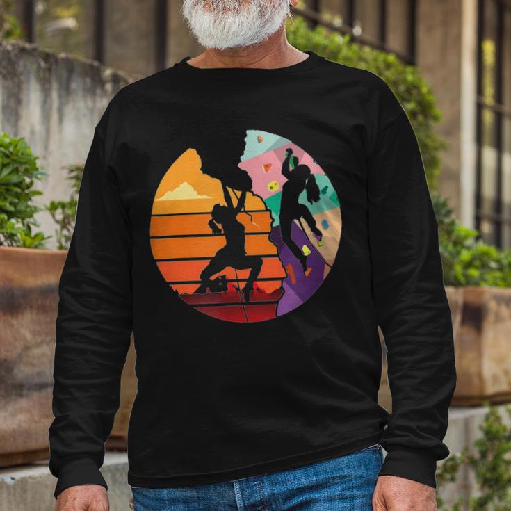 Vintage Retro Rock Climber 179 Shirt Unisex Long Sleeve Gifts for Old Men