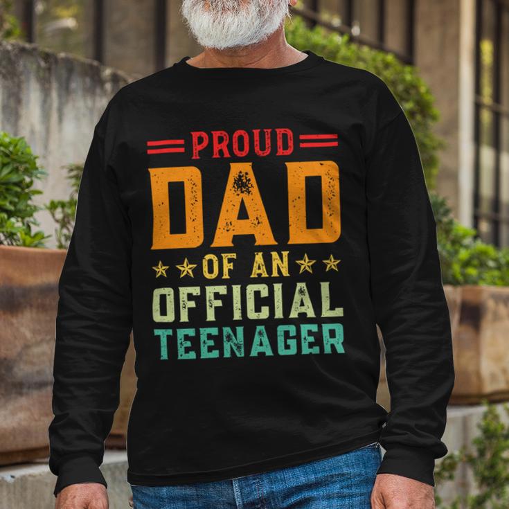 Vintage Thirteen Retro Proud Dad Of An 544 Shirt Unisex Long Sleeve Gifts for Old Men