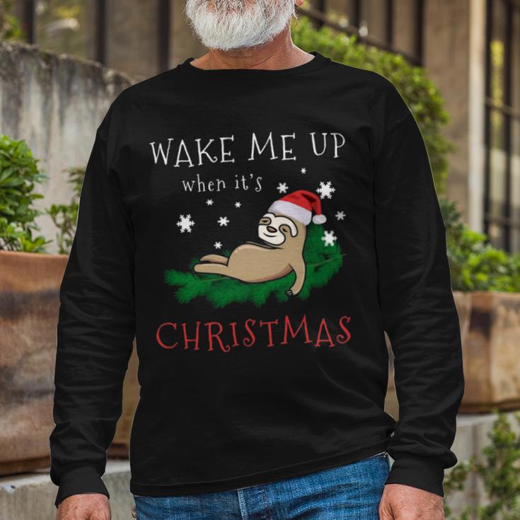 Wake Me Up When Its Christmas 820 Shirt Unisex Long Sleeve Gifts for Old Men