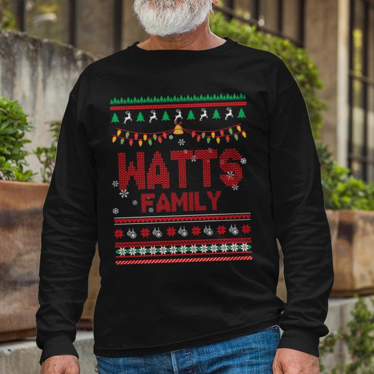 Watts Name Watts Long Sleeve T-Shirt Gifts for Old Men