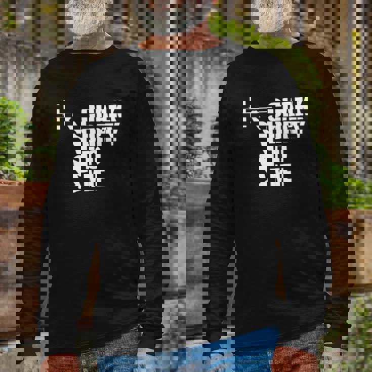 Weightlifing Barbell Workout Gym Weightlifter Long Sleeve T-Shirt T-Shirt Gifts for Old Men