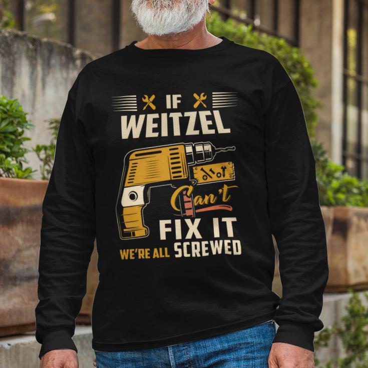 Weitzel Blood Runs Through My Veins Name V2 Long Sleeve T-Shirt Gifts for Old Men