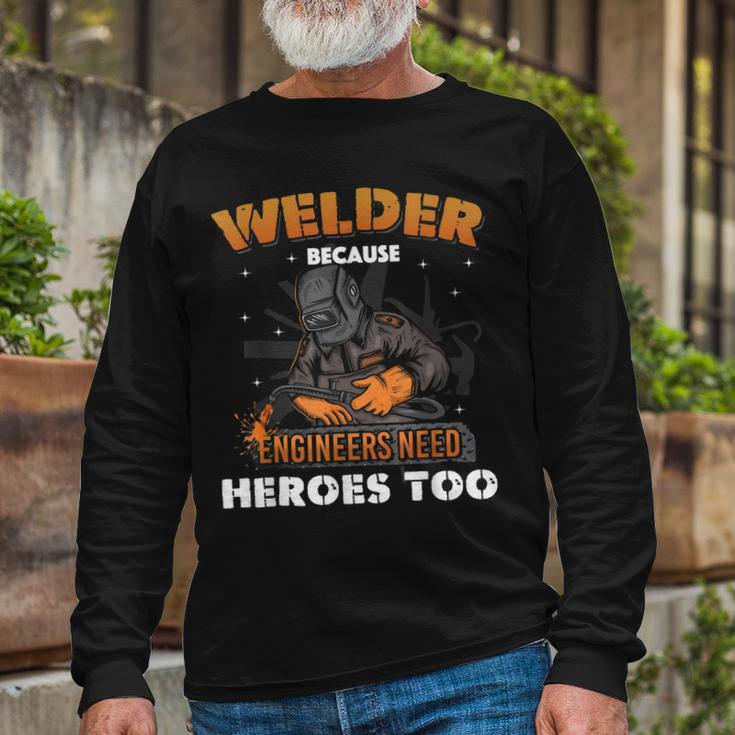 Welding Art Welder Slworker Welding Lover Long Sleeve T-Shirt T-Shirt Gifts for Old Men