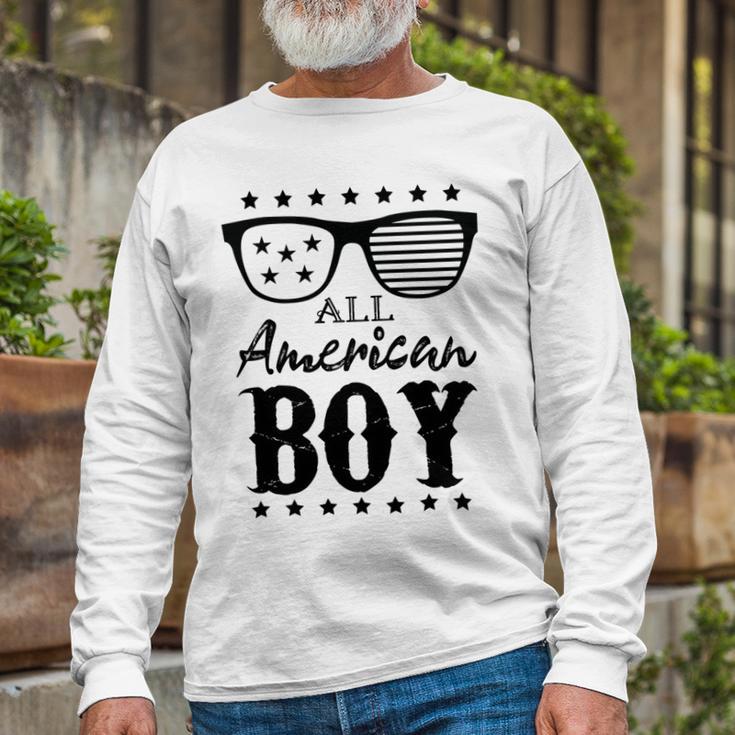 All American Boy 4Th Of July Boys Kids Sunglasses Family Unisex Long Sleeve Gifts for Old Men