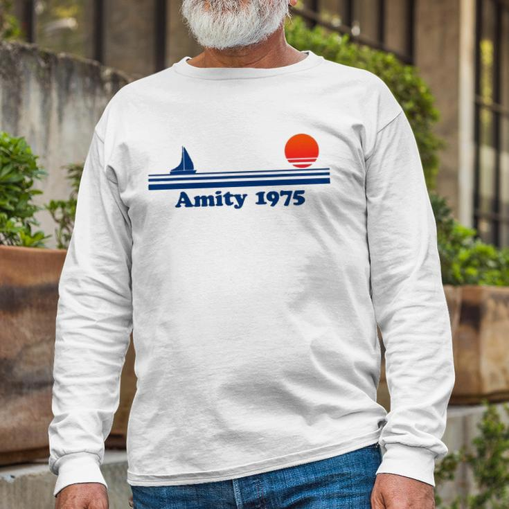 Amity Island Bait And Tackle Retro Fishing Long Sleeve T-Shirt T-Shirt Gifts for Old Men