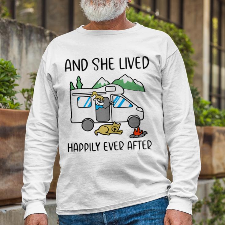 And She Lived Happily Ever After Unisex Long Sleeve Gifts for Old Men