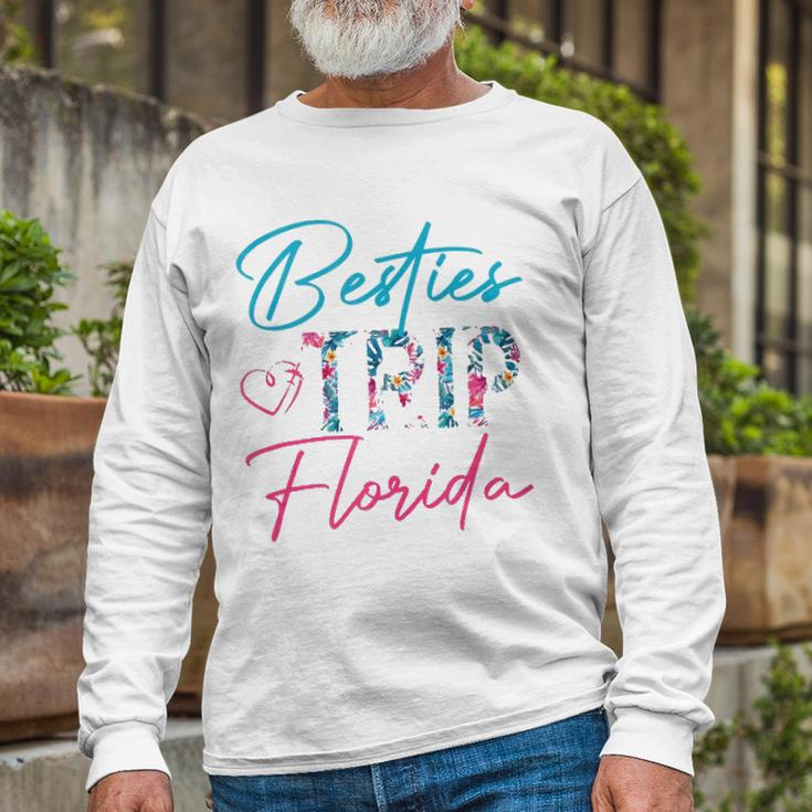 Besties Trip Florida Vacation Matching Best Friend Long Sleeve T-Shirt T-Shirt Gifts for Old Men