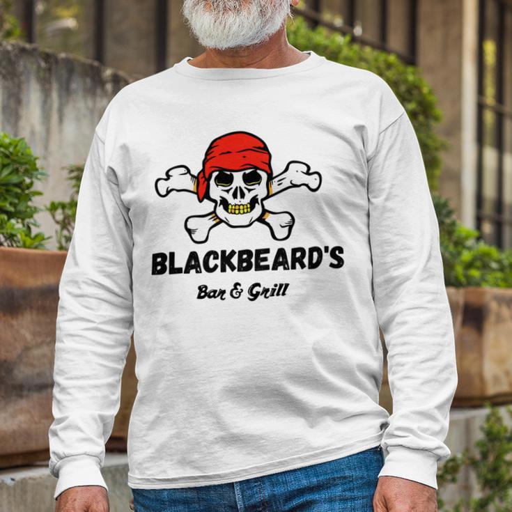 Blackbeards Bar Grill Unisex Long Sleeve Gifts for Old Men