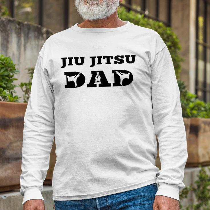 Brazilian Jiu Jitsu Dad Fighter Dad Long Sleeve T-Shirt T-Shirt Gifts for Old Men