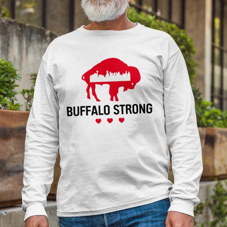 Buffalo Strong Pray For Buffalo Buffalo Strong Unisex Long Sleeve Gifts for Old Men